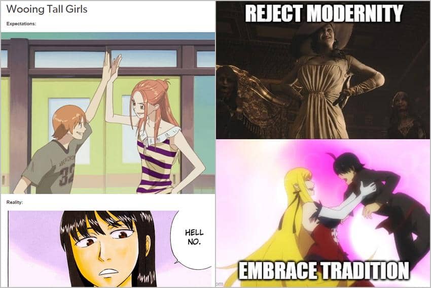 8 Meme Anime tentang Cewek Tinggi, Tipe Kamu?