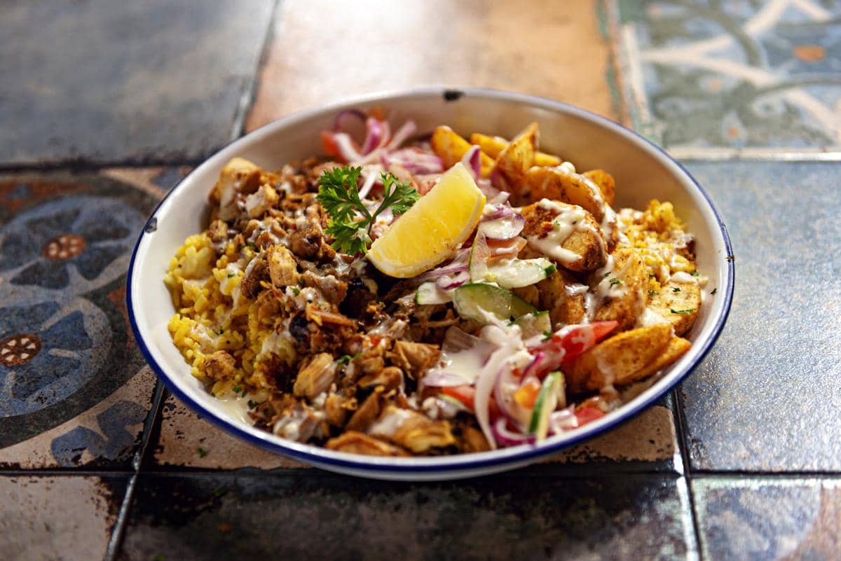 Resep Chicken Shawarma Rice Bowl Ala Street Food Timur Tengah