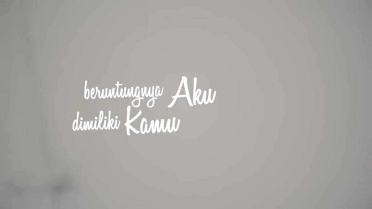 cuplikan video lirik "Bukti"