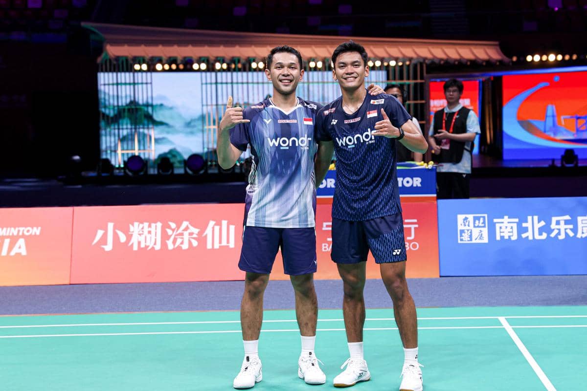 Fajar Alfian/Muhammad Shohibul Fikri menembus semifinal Kejuaraan Bulu Tangkis Asia 2026