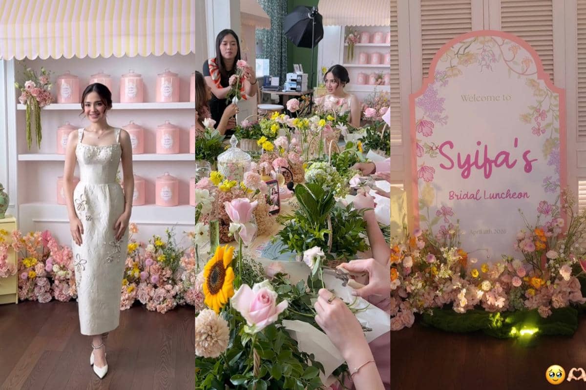 7 Inspirasi Dekor Bridal Luncheon Syifa Hadju, Serba Floral dan Pink!