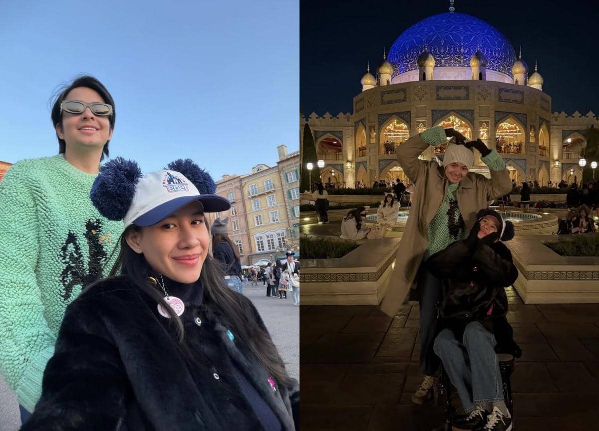 Shenina Cinnamon Babymoon di Disneyland, Tetap Happy Pakai Kursi Roda