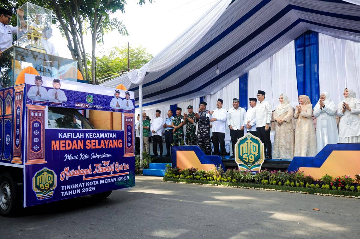 MTQ Ke-59 Kota Medan Dibuka, Nuansa Islami Dipadukan Kekayaan Budaya Lokal