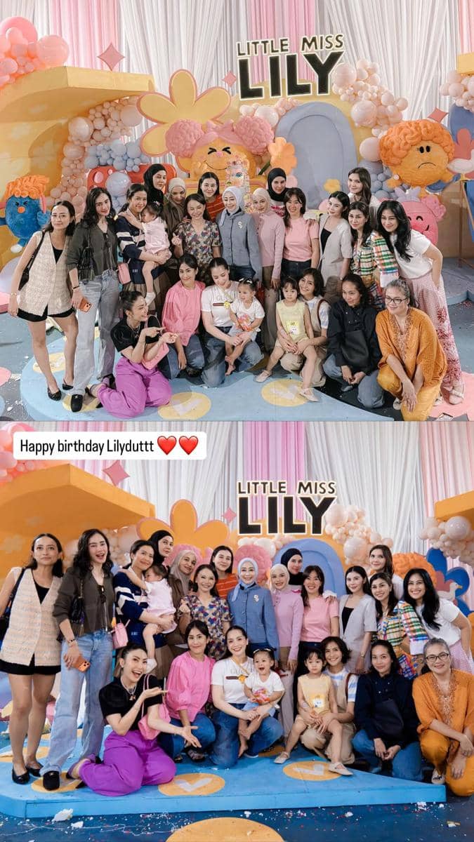 Deretan Artis di Ulang Tahun ke-2 Lily (instagram.com/mrsayudewi)