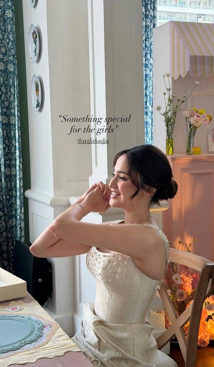 gaya Syifa Hadju di Bridal Luncheon
