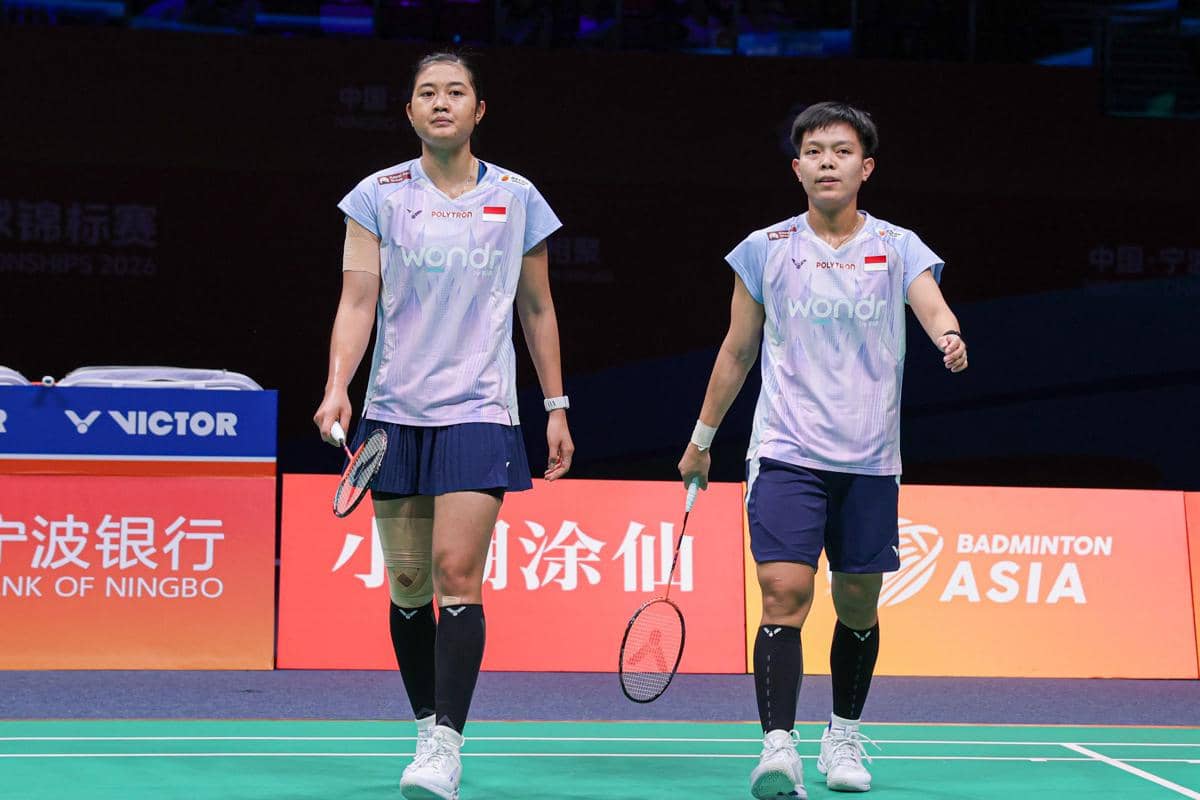 Amallia Cahaya Pratiwi/Siti Fadia Silva Ramadhanti di perempat final Kejuaraan Bulu Tangkis Asia 2026