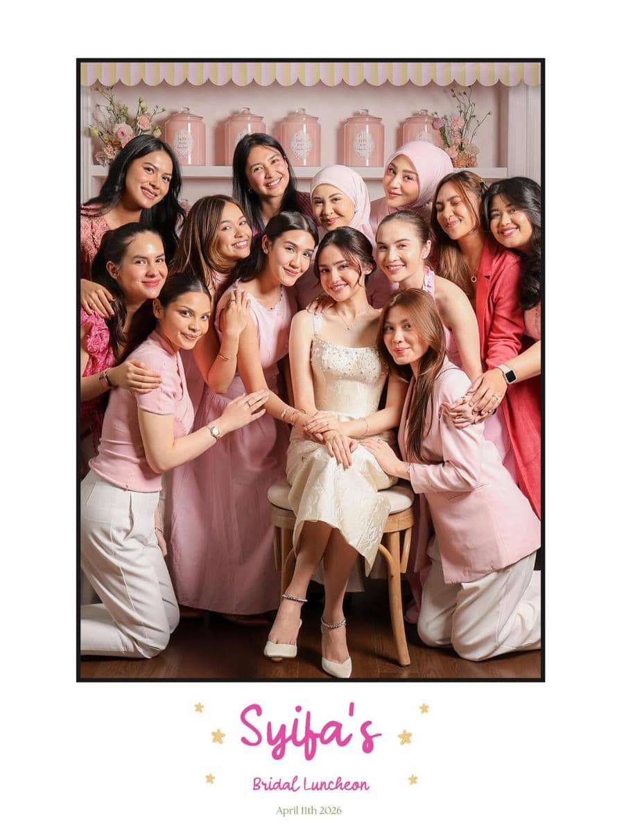 gaya seleb di Bridal Luncheon Syifa Hadju