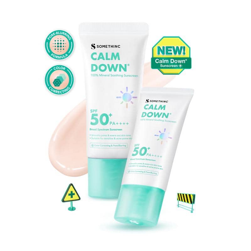 SOMETHINC Calm Down 100% Mineral Soothing Sunscreen SPF 50+ PA++++