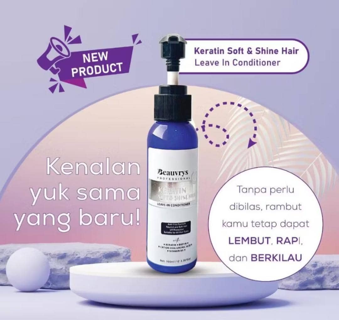 Beauvrys Professional Keratin Soft & Shine Hair Leave-In Conditioner