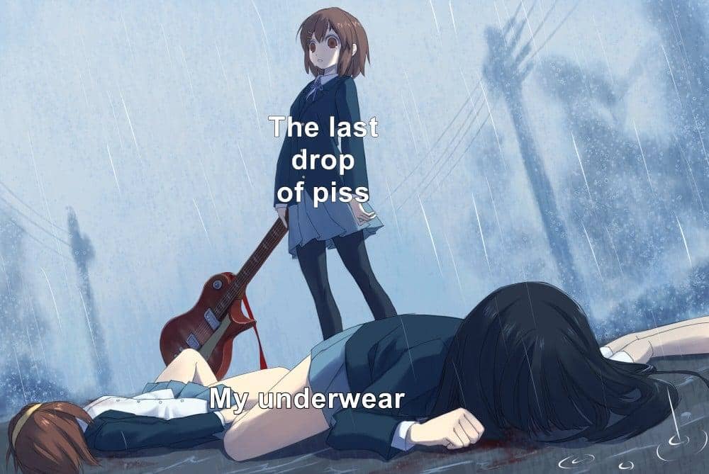 8 Meme Anime tentang Buang Air Kecil, Kadang Kena Celana!