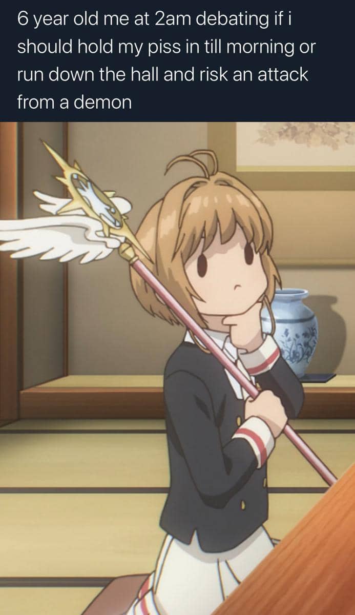 meme anime tentang buang air kecil