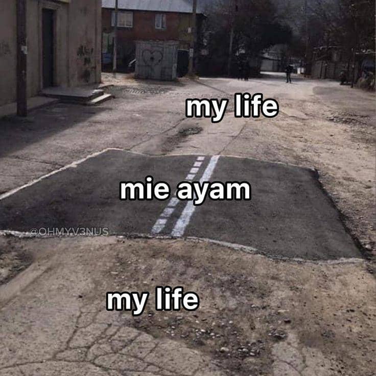 meme kecintaan sama mie ayam