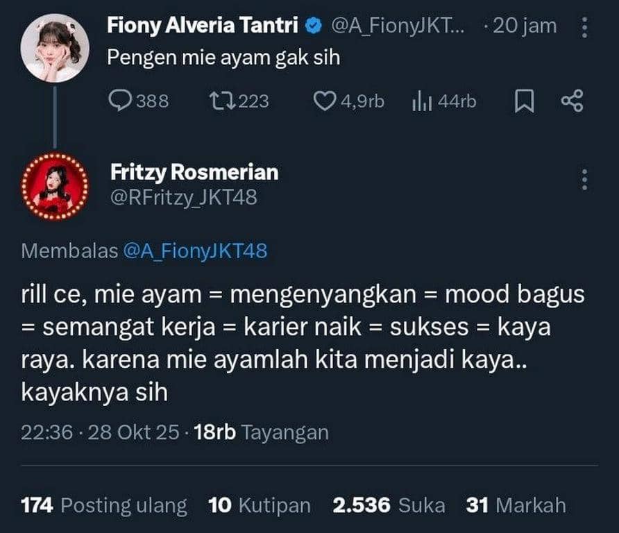 meme kecintaan sama mie ayam