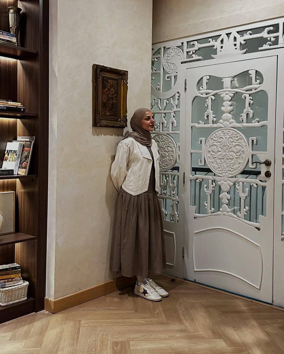 padu padan outfit hijab blazer