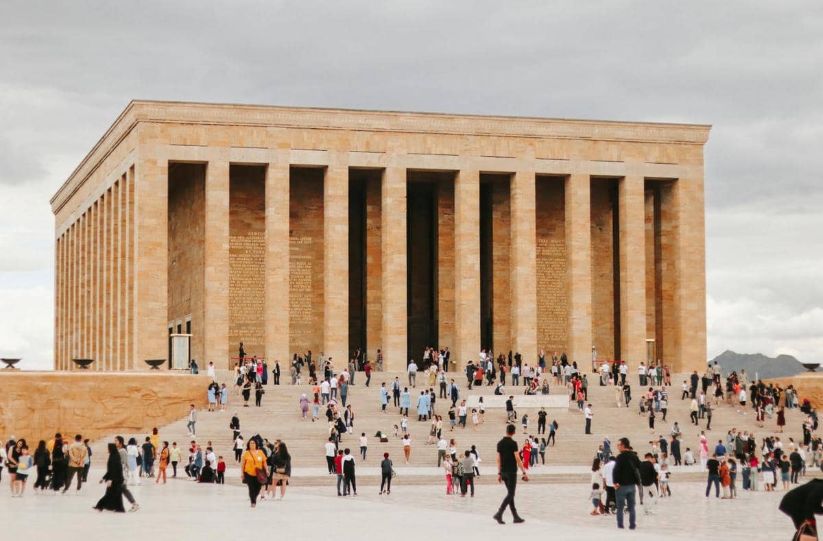 ilustrasi pemandangan Anitkabir, Turki 