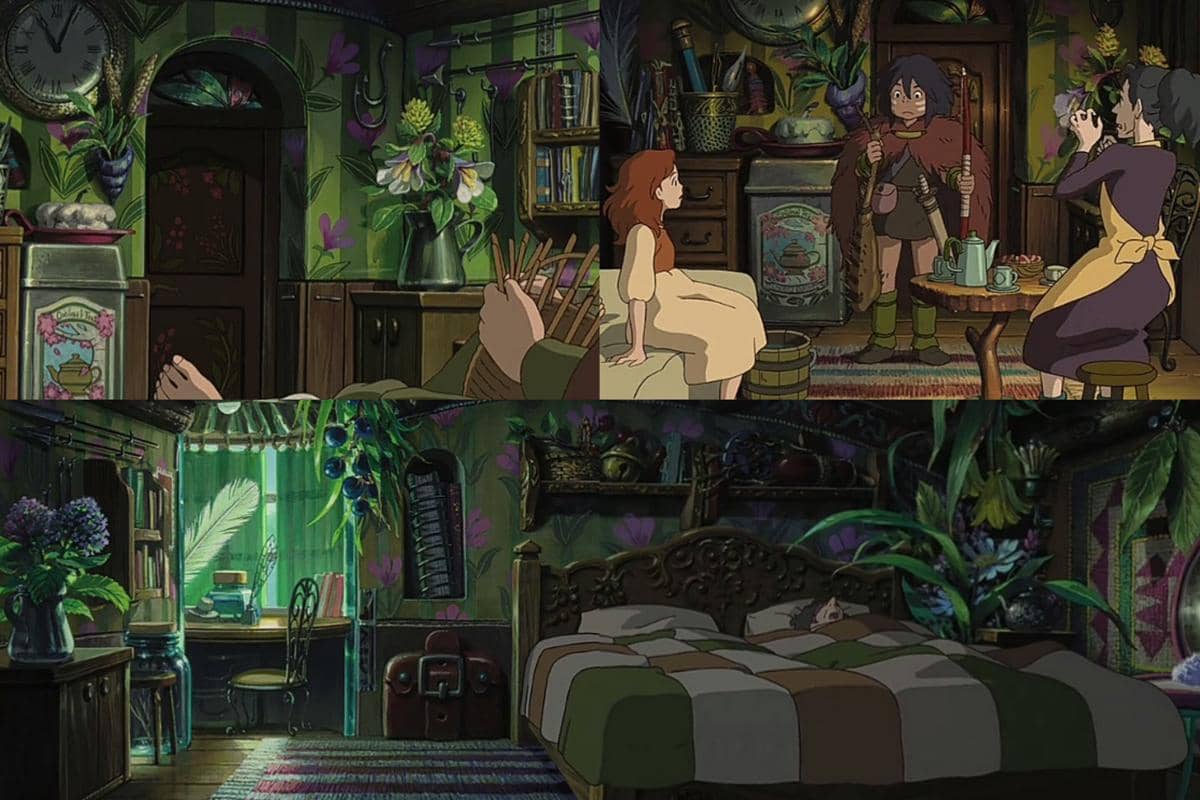 kamar tidur orang tua Arrietty dalam film The Secret World of Arrietty