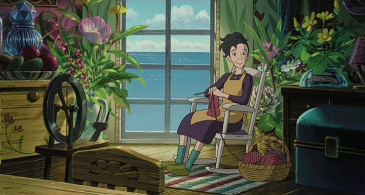 sudut favorit ibu Arrietty di rumahnya dalam film The Secret World of Arrietty