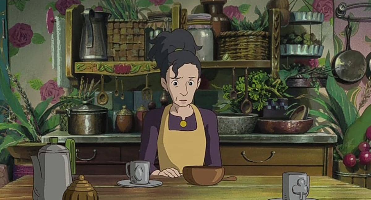 sisi dapur di rumah utama Arrietty dalam film The Secret World of Arrietty
