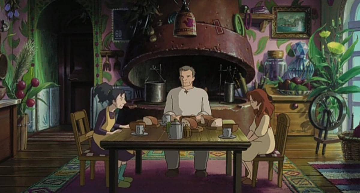 ruang utama di rumah Arrietty dalam film The Secret World of Arrietty