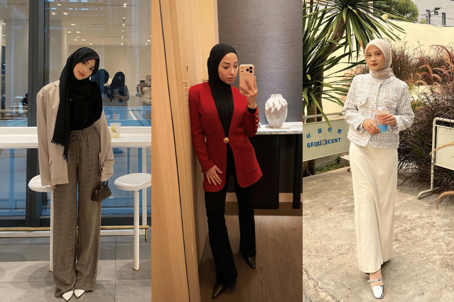 7 Ide Padu Padan Hijab dengan Blazer, Look Formal dan Kasual
