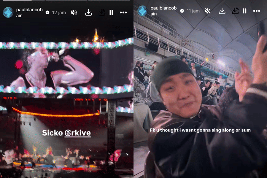 Paul Blanco di konser ARIRANG BTS (instagram.com/paulblancobain)