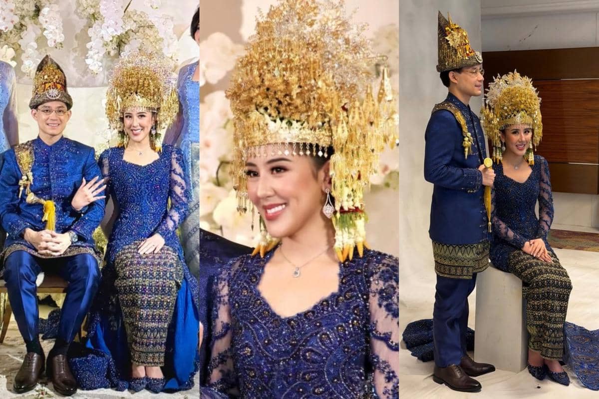 8 Ide Kebaya dan Makeup Akad Cleantha Islan, Mahkota Aceh yang Megah!