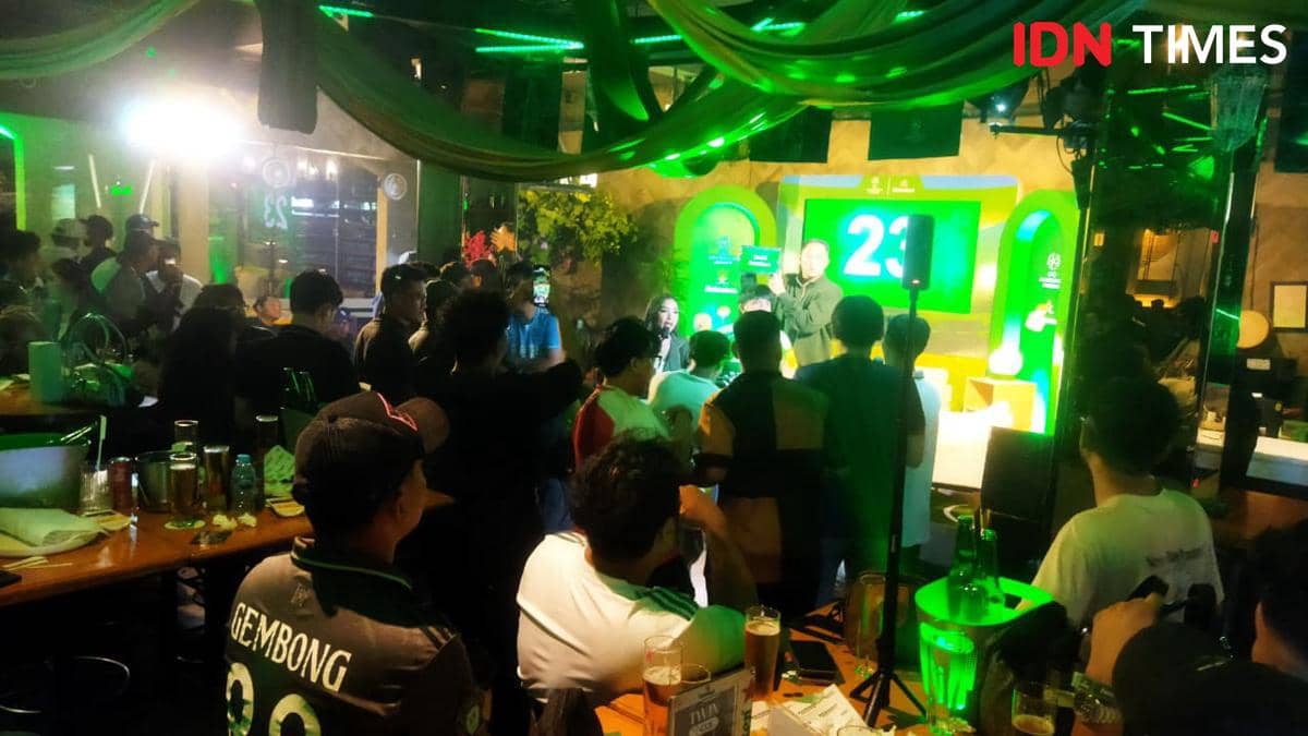 Heineken ajak fans tim Uefa Champions League di Medan ngumpul bareng (IDN Times/Doni Hermawan)