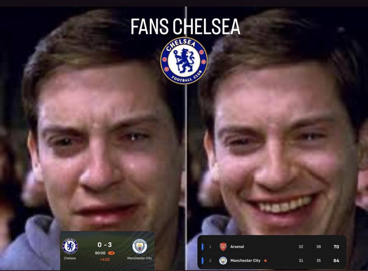 8 Meme Manchester City Ngalahin Chelsea, kok Arsenal yang Panik?
