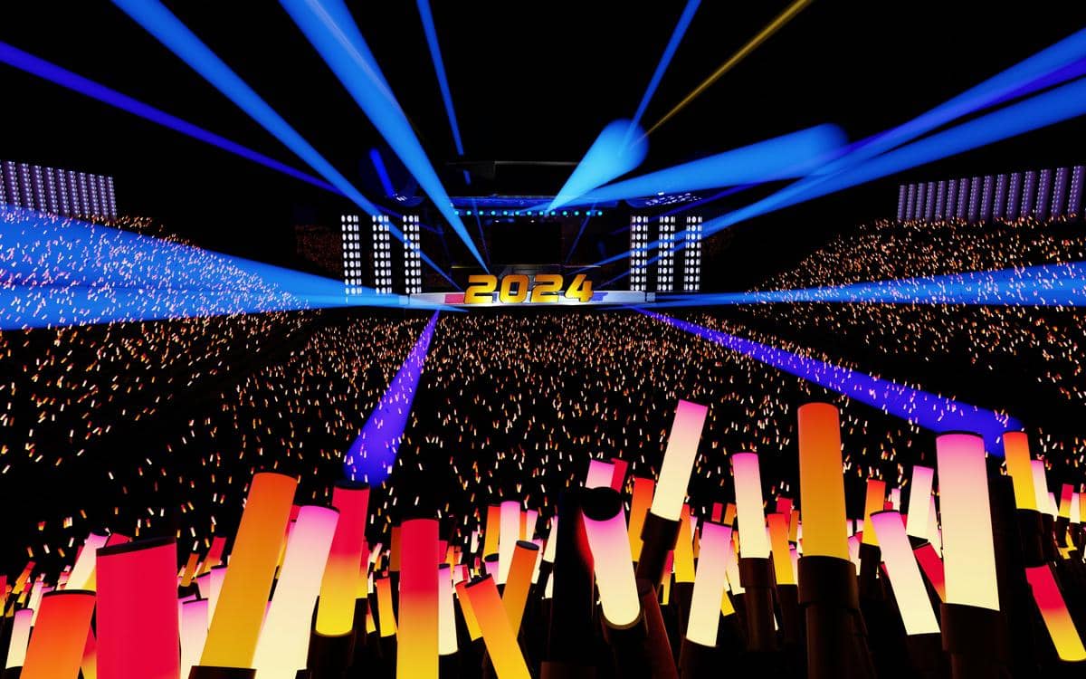 ilustrasi menonton konser