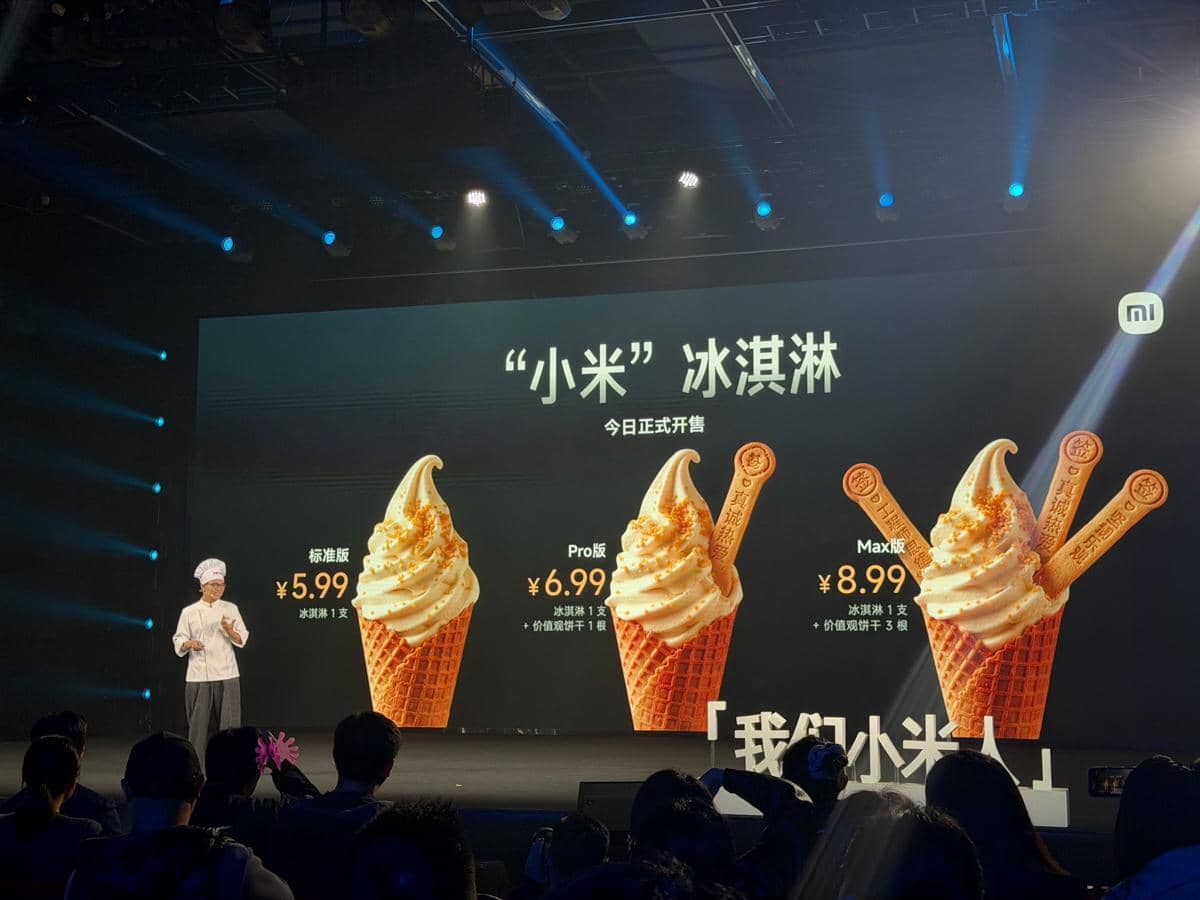 Xiaomi menghadirkan tiga varian es krim yang memiliki tingkat spesifikasi berbeda-beda 