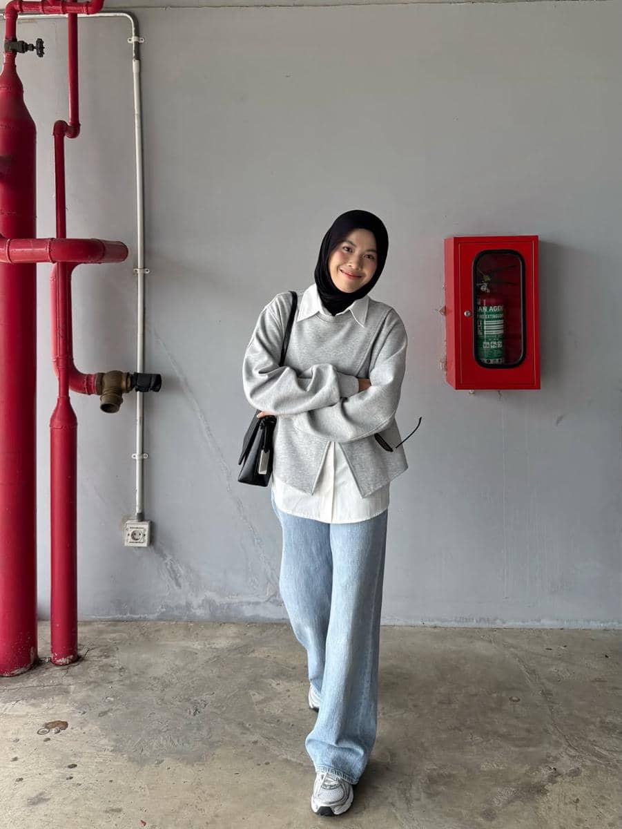OOTD Blue Jeans ala Rahmi Apria