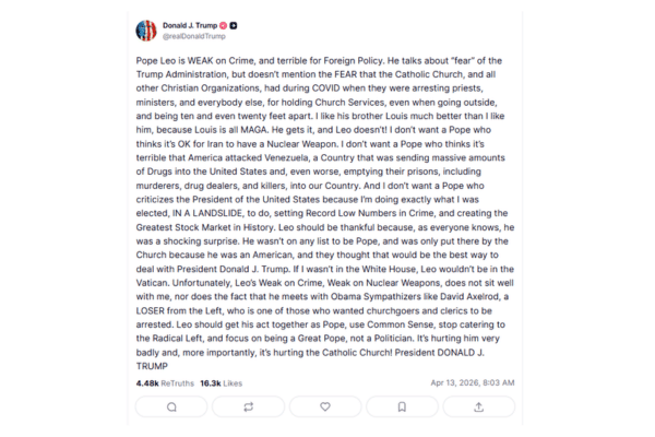 Cuitan Donald Trump (truthsocial.com/@realDonaldTrump)