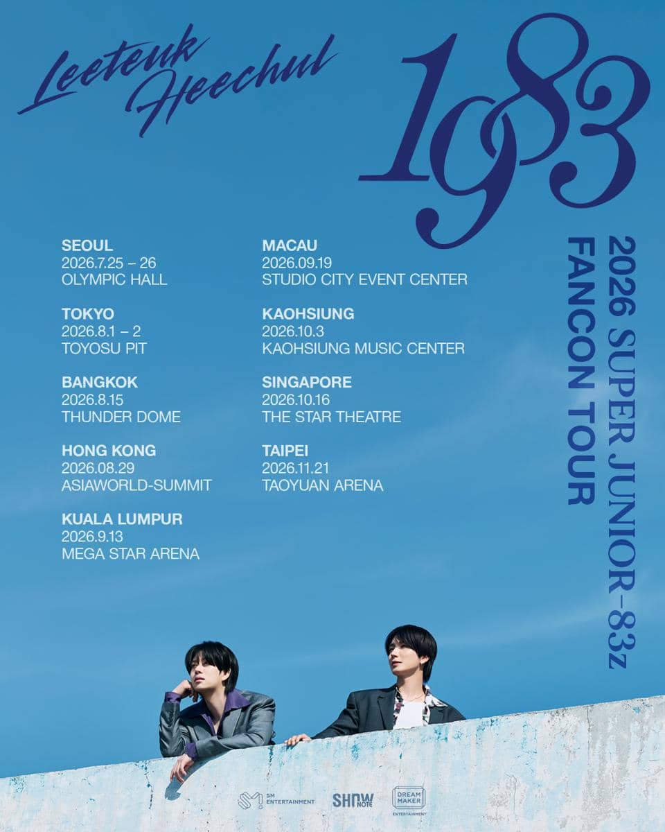 Poster fancon tour '1983' dari SUPER JUNIOR-83z.