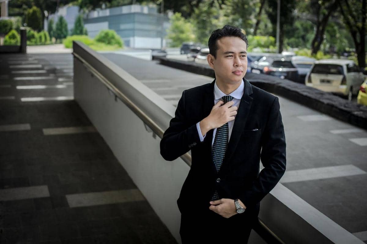 ilustrasi pria percaya diri