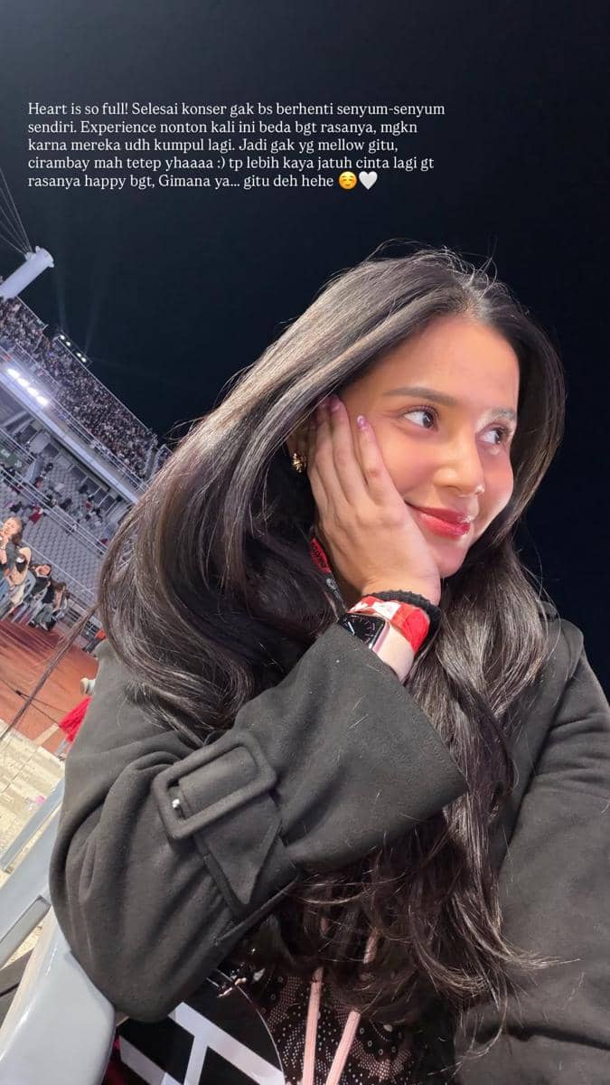 Yunita Siregar nonton konser BTS hari ke-3