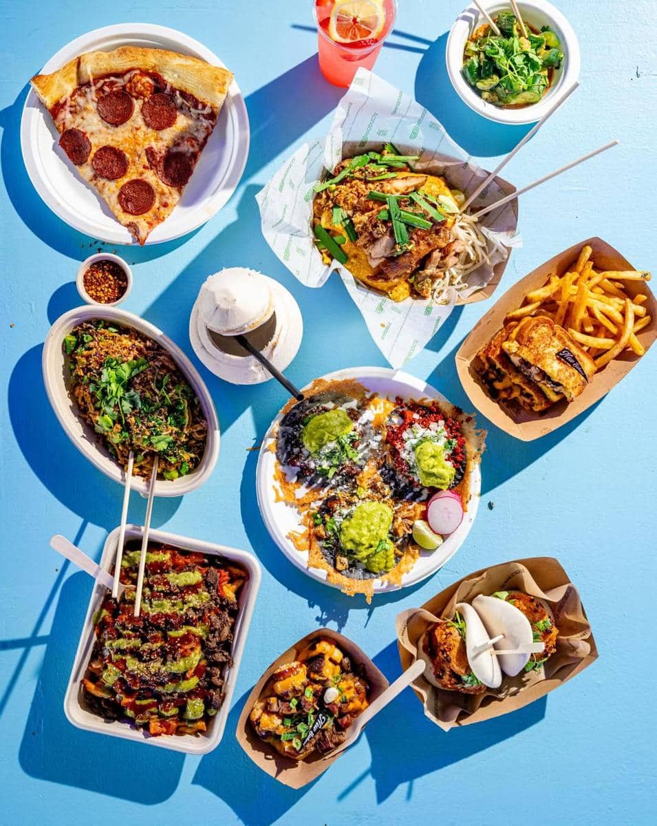 ilustrasi beberapa makanan di Coachella