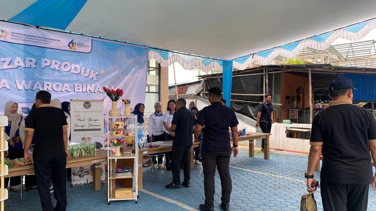 Bazar menjelang Hari Bakti Pemasyarakatan.