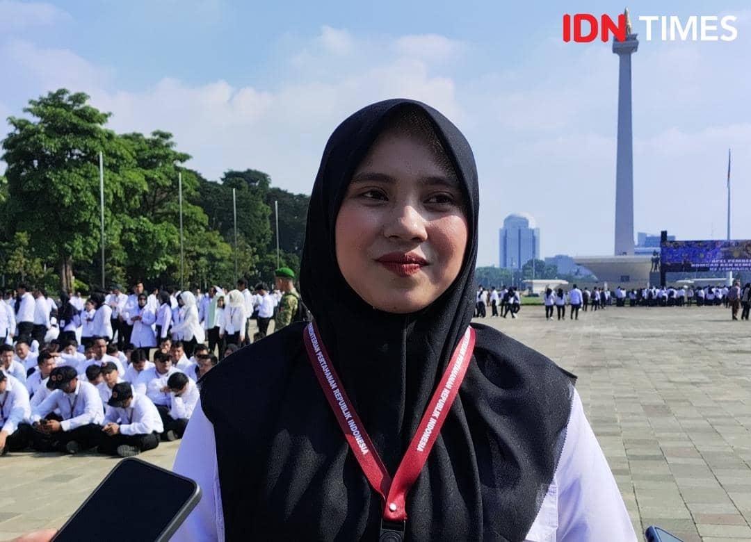 Maulidia Fatima Latifa Nisa (24), CPNS dari Kementerian Ekonomi Kreatif (IDN Times/Yosafat Diva Bayu Wisesa)