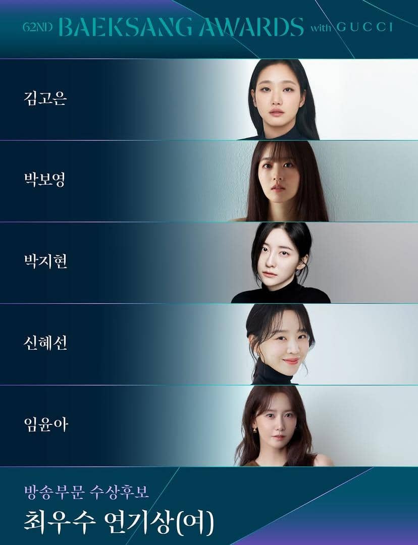 daftar nominasi Baeksang Arts Awards ke-62 