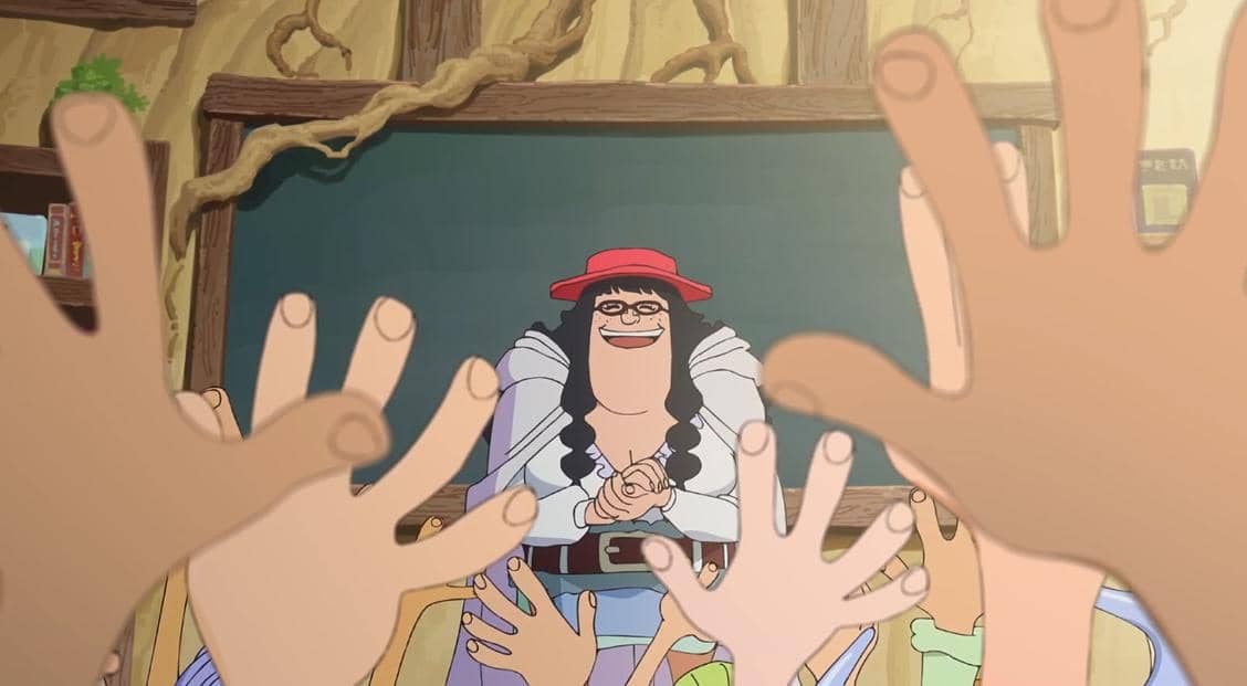 Ange, guru bahasa sekolah Walrus - One Piece