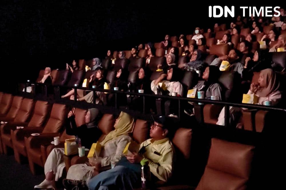 Suasana di dalam studio saat Watch Party Perfect Crown di Jakarta, Sabtu (11/4/2026)