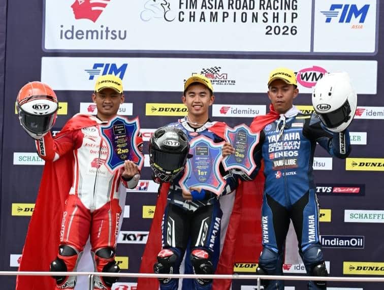 Pembalap Rheza Danica Raih Podium Kedua di ARRC Sepang Malaysia