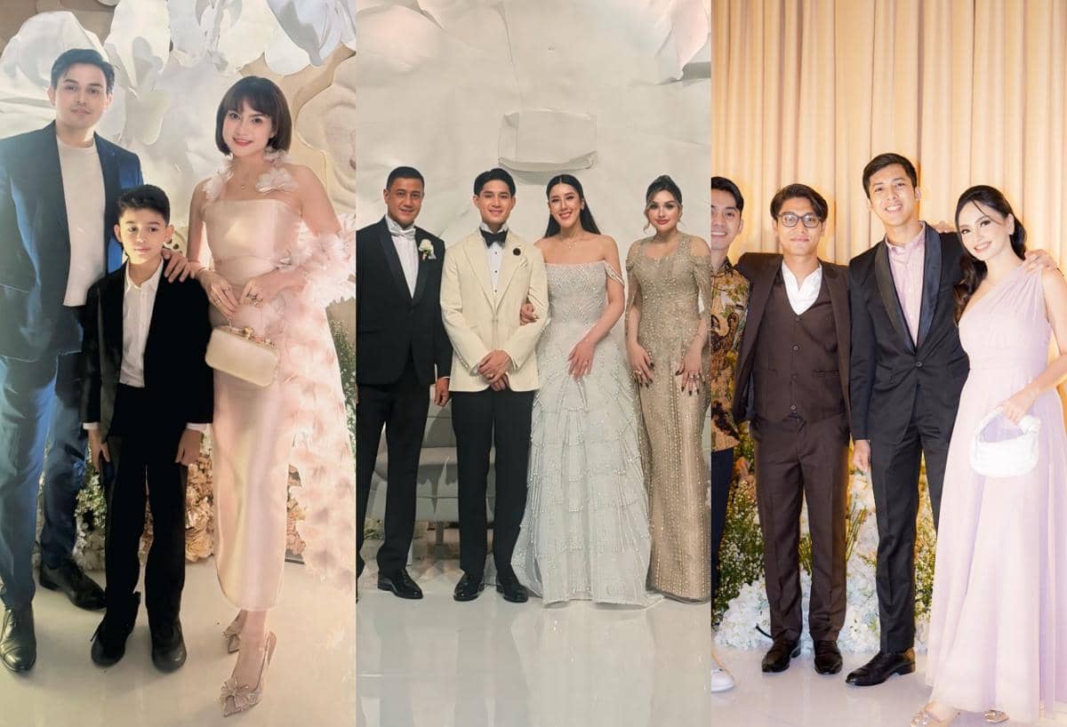 8 Gaya Seleb di Resepsi Nikah Teuku Rassya Anak Tamara Bleszynski
