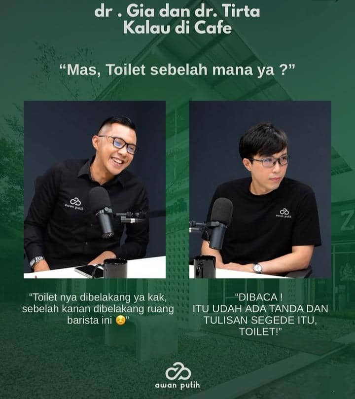 meme dr. Gia dan dr. Tirta