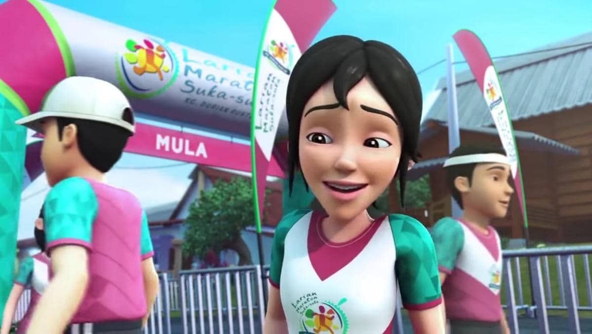 Kak Ros ikut lomba lari maraton