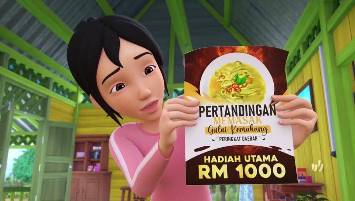 Kak Ros ikut lomba masak gulai kemahang