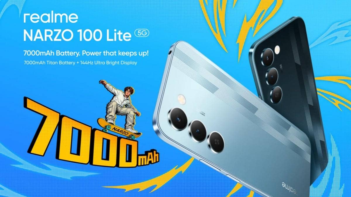 ilustrasi kapasitas baterai realme Narzo 100 Lite 5G