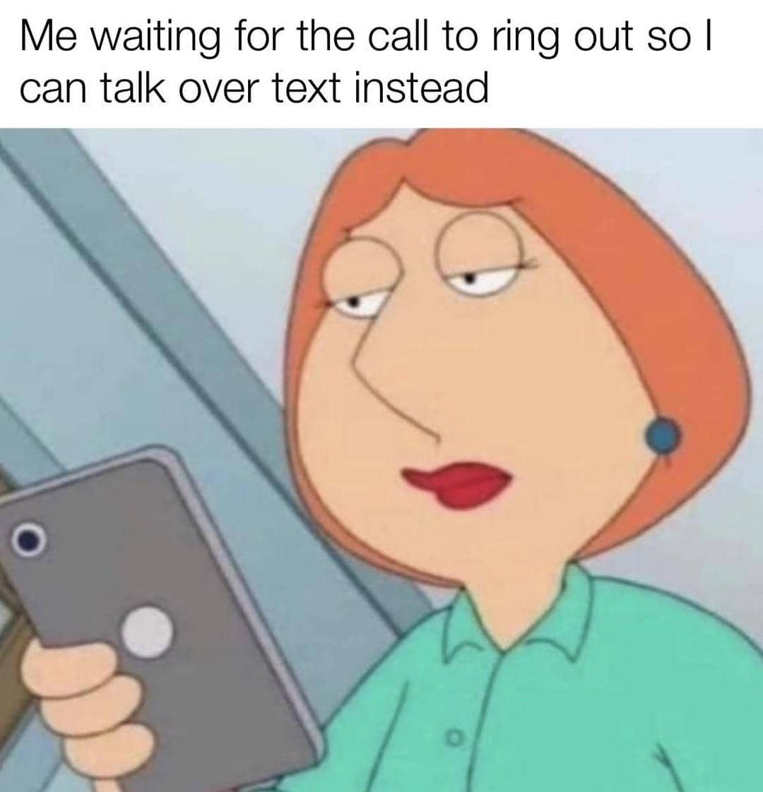 meme kartun tentang panggilan telepon