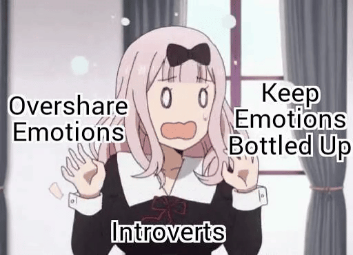 meme anime tentang oversharing