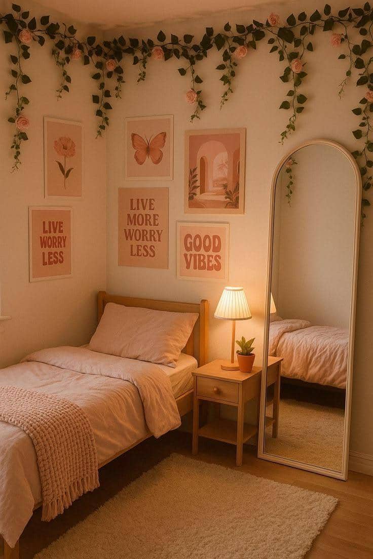 ide dekorasi kamar tidur feminin